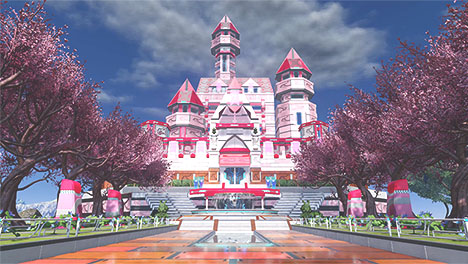 Modern pink house. - Sakura School Simulator Myanmar