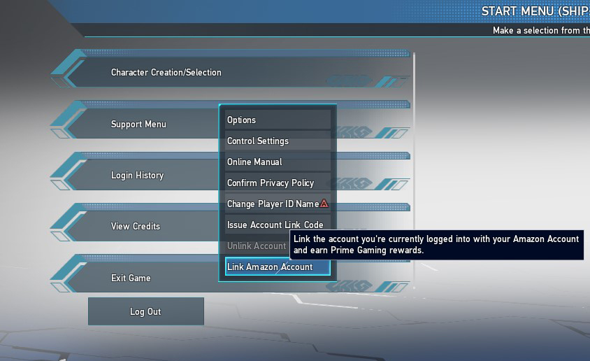 How to link/unlink your  account for  Prime Gaming, Phantasy  Star Online 2 New Genesis Official Site
